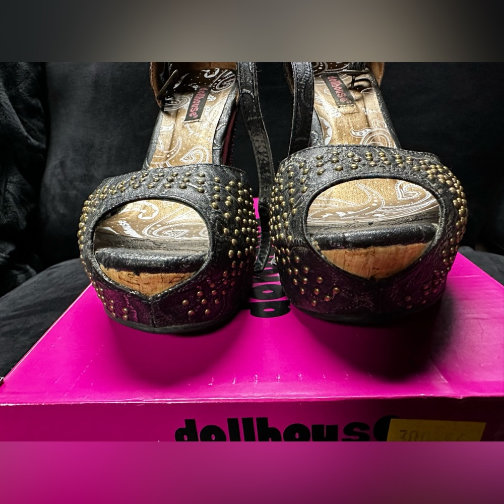 Vintage Dollhouse Kendra wedge sz 8 - Picture 5 of 9